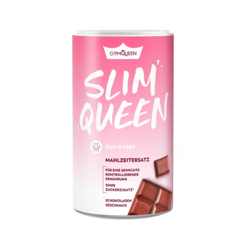 GymQueen Slim Queen Batido para perder peso 420g, batido dietético para perder peso fácilmente, sustitutivo de una comida con importantes vitaminas y nutrientes, sin azúcares añadidos, Chocolate