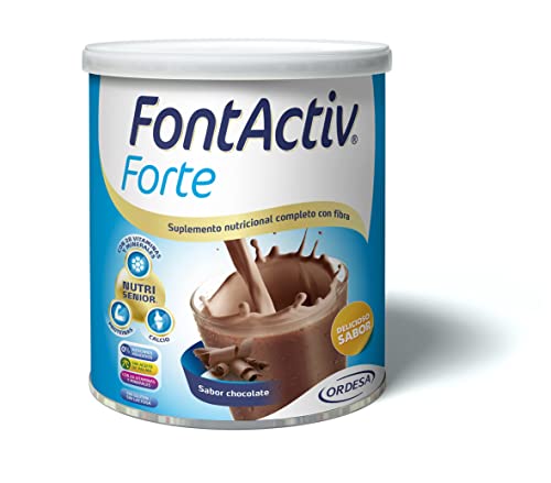 FontActiv Forte Chocolate - Suplemento Nutricional con Fibra para Adultos 0% Azúcares añadidos - 800 gr