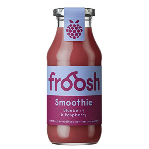 Froosh Smoothie vegano de frambuesa y arándano, 3 unidades (3 x 250 ml)